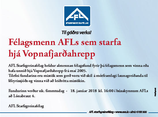 AFL fundur Vopnaf