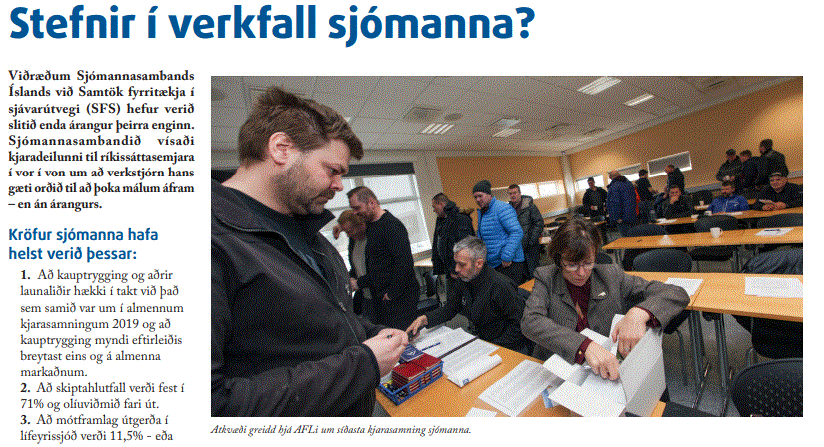 Verkfall Sjomanna